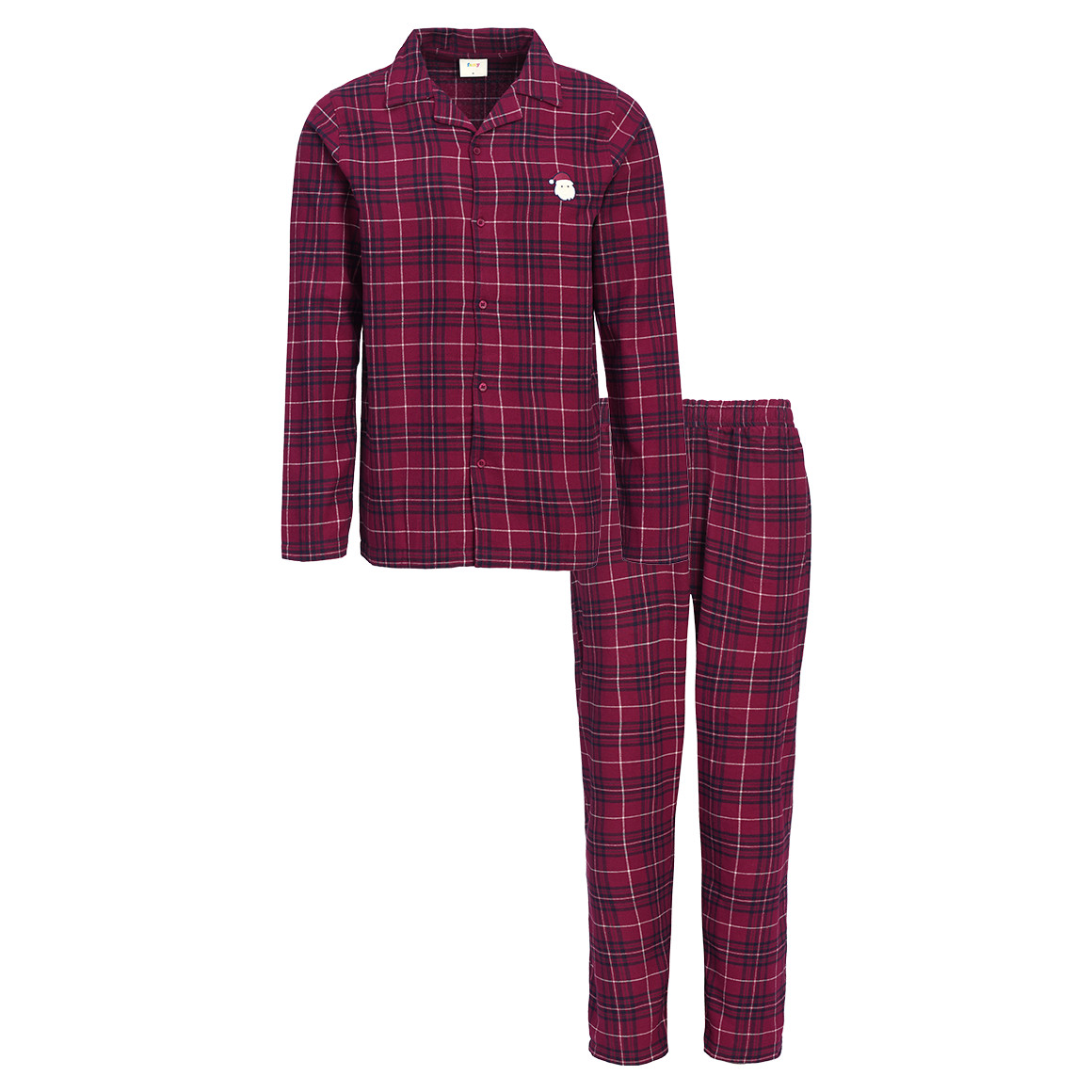 Herren Weihnachtsschlafanzug mit Stickerei von VanVaan