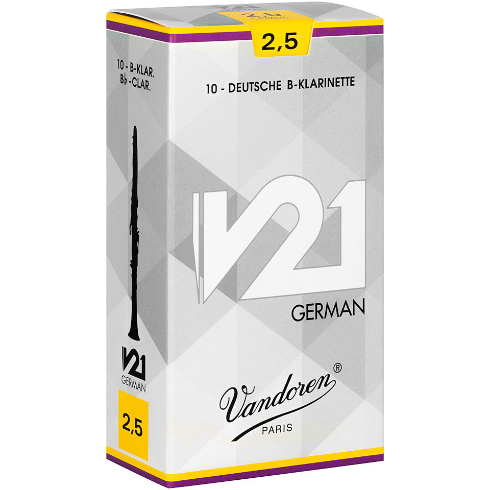 Vandoren V21 Clarinet German 2,5 Tradition Blätter von Vandoren