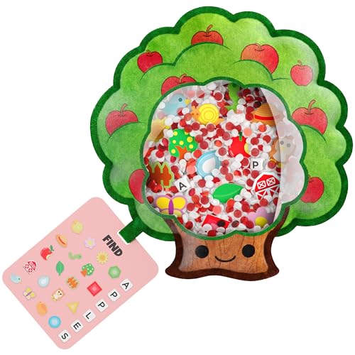 BIZYBOO – Das Original Seek & Find Plüsch – Suche nach versteckten Objekten, Problemlösung, pädagogisches Matching-Spiel für Kinder ab 2 Jahren (Keanu-Blätter) von Vango