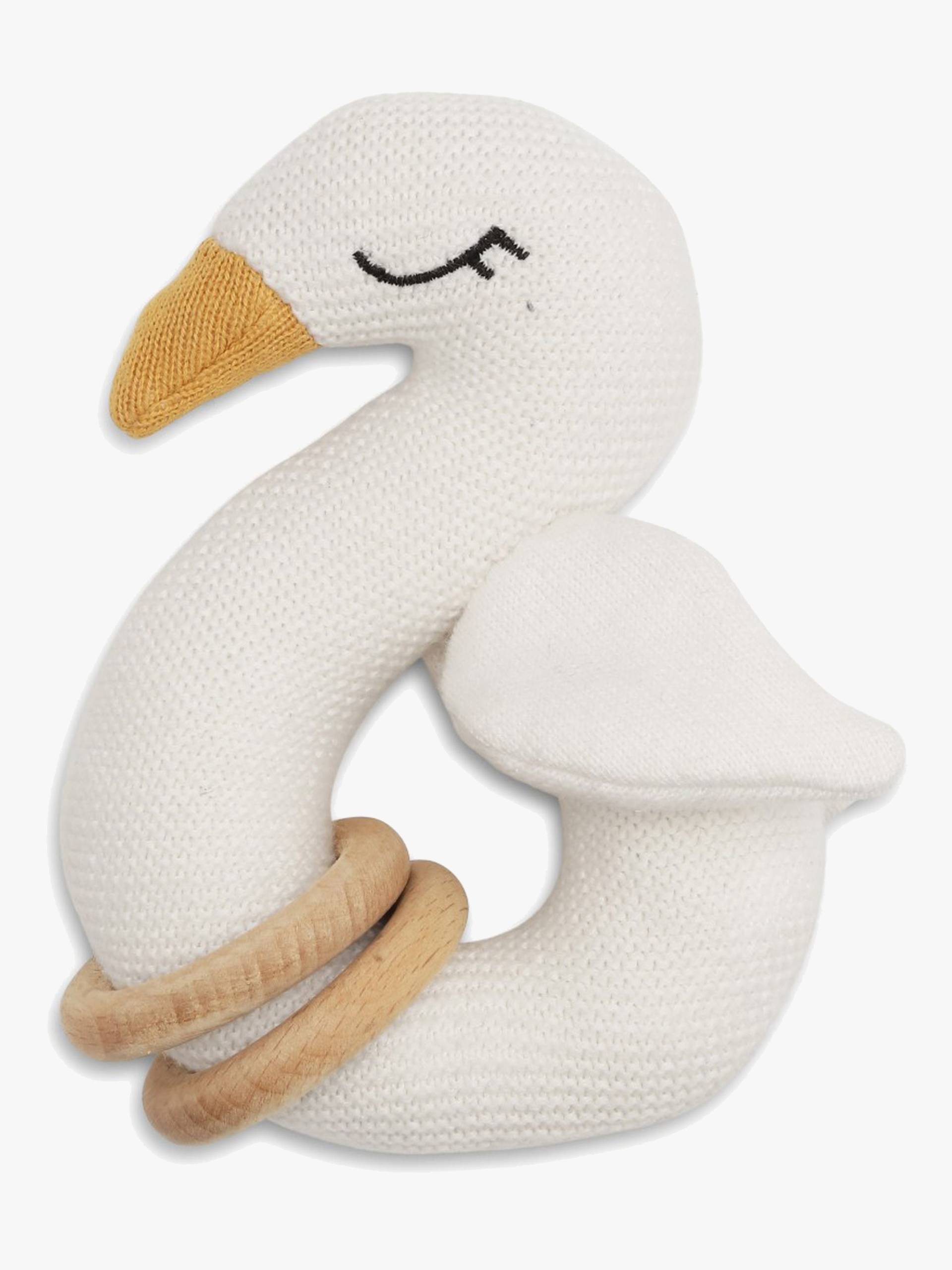 Vanilla Copenhagen Swan Rassel, Milk, Babyspielzeug von Vanilla Copenhagen