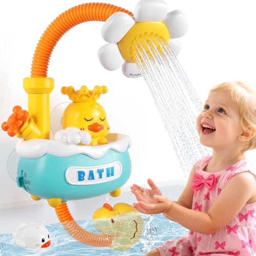 Baby Badespielzeug mit Duschkopf, Badewannenspielzeug mit 3 Sprühmodi, Spin N Sprinkle Set-Batteriebetrieben, BatteriebetriebenIdeal für Baby zum Spielen in der Badewanne Baby Badespielzeug mit Duschkopf, Badewannenspielzeug mit 3 Sprühmodi, Spin N Sprinkle Set-Batteriebetrieben, BatteriebetriebenIdeal für Baby zum Spielen in der Badewanne von Vanmor