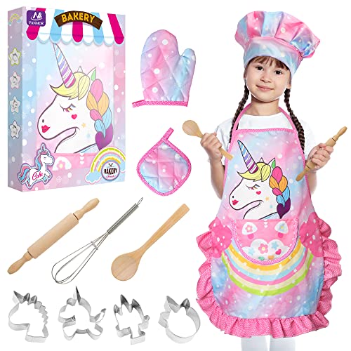 Vanmor Chef-Set Backset Kinder Für, Backset Rollenspiele Maßgeschneiderte Schürzen, Kochmützen, Handschuhe Und Einhornmuster Kinderkoch Rollenspielkostüme, Kinder Ab 3-8 Jahren Vanmor Chef-Set Backset Kinder Für, Backset Rollenspiele Maßgeschneiderte Schürzen, Kochmützen, Handschuhe Und Einhornmuster Kinderkoch Rollenspielkostüme, Kinder Ab 3-8 Jahren von Vanmor