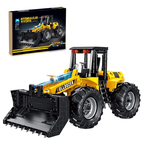 VannMold Technic Hydraulischer Bulldozer Klemmbausteine, 547 Teile Baumaschine Fahrzeug Block Spielzeug Hydraulische Antriebstechnik Auto Gebäude Modell Geschenke für Kinder 6+ Jungen VannMold Technic Hydraulischer Bulldozer Klemmbausteine, 547 Teile Baumaschine Fahrzeug Block Spielzeug Hydraulische Antriebstechnik Auto Gebäude Modell Geschenke für Kinder 6+ Jungen von VannMold