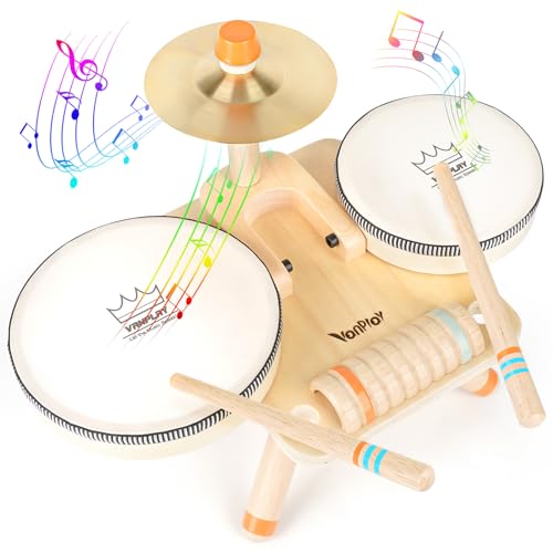 Spielzeug ab 3 Jahre Schlagzeug Trommel Kinder Holzspielzeug Baby Musikinstrumente Motorikspielzeug Geschenk 3 4 5 Jahre Junge Mädchen Spielzeug ab 3 Jahre Schlagzeug Trommel Kinder Holzspielzeug Baby Musikinstrumente Motorikspielzeug Geschenk 3 4 5 Jahre Junge Mädchen von Vanplay