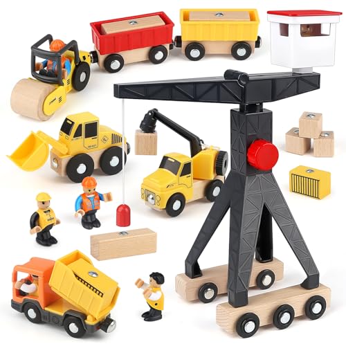 Vanplay Baustellenfahrzeuge Kinder Kran Spielzeug Holzspielzeug Baustelle Spielzeug ab 3 Jahre Junge mit Turmkran Bagger Kranwagen Muldenkipper Straßenwalze Geschenk 3 4 5 Jahre Junge Vanplay Baustellenfahrzeuge Kinder Kran Spielzeug Holzspielzeug Baustelle Spielzeug ab 3 Jahre Junge mit Turmkran Bagger Kranwagen Muldenkipper Straßenwalze Geschenk 3 4 5 Jahre Junge von Vanplay