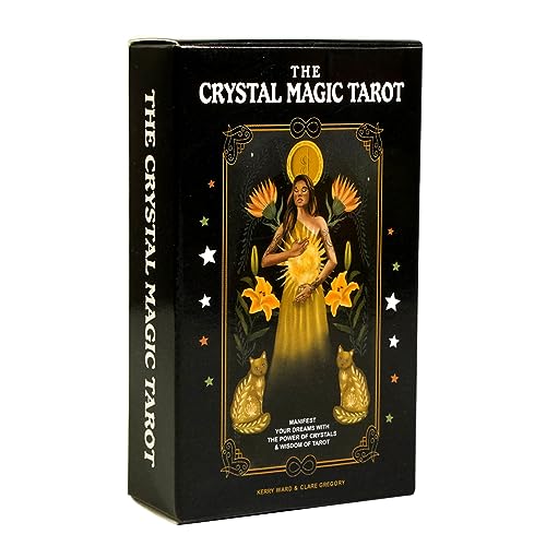 78 TAPO Tarotkarten, Having Midnight Magic Deck, Spirit Oracle Deck, Mythic Goddess Orakel Deck, Mystical Realm Deck, Crystal Magic Cards, für Crystal Magic Tarot Casual Games Cards (Crystal Magic) von Vansza