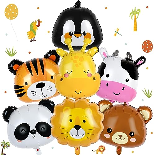 7 Stück Tiere Folienballon, Kinder Tier Luftballons Set, Helium Luftballons Tiere, Safari Tierthema Party Luftballons, Dschungel Tierballons Kindergeburtstag, Junge Mädchen Geburtstagsfeier supplies 7 Stück Tiere Folienballon, Kinder Tier Luftballons Set, Helium Luftballons Tiere, Safari Tierthema Party Luftballons, Dschungel Tierballons Kindergeburtstag, Junge Mädchen Geburtstagsfeier supplies von Vantimo