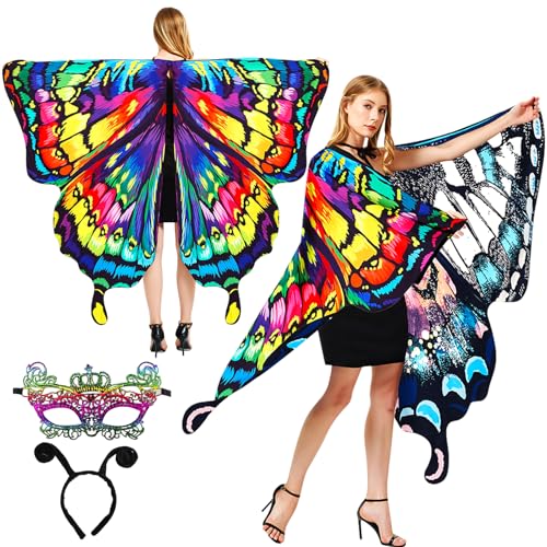Doppelseitiges Schmetterlings-Kostüm für Damen, Schmetterlingsflügel für Damen, Halloween-Kostüm, Feenflügel-Umhang, D011, Plus Size Doppelseitiges Schmetterlings-Kostüm für Damen, Schmetterlingsflügel für Damen, Halloween-Kostüm, Feenflügel-Umhang, D011, Plus Size von VarYowop