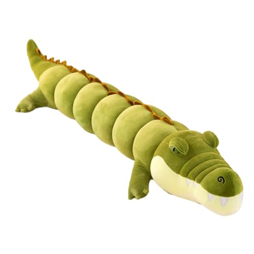 Varatiktok Krokodil-Plüsch-Puppenspielzeug, Stofftiere, Alligator-Spielzeug | Kuscheltier Krokodil - Weiche Kuschelpuppen, riesiges Kinderkissen, langes Krokodil-Plüschkissen für gemütlichen Komfort von Varatiktok