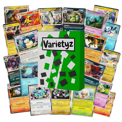 20 Pokemon Holo Karten | glänzende seltene Pokemonkarten für Fans & Sammler von Varietyz