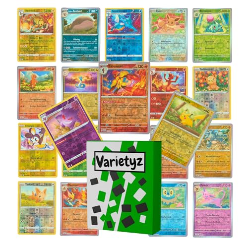 20 Reverse Holos Pokemon Karten Deutsch Set Sammelkarten - Pokemonkarten von Varietyz