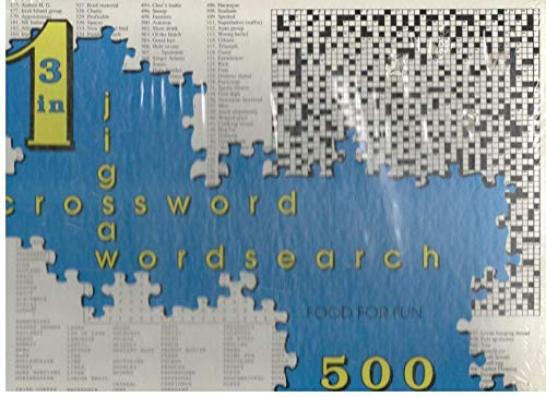 3 IN 1 JIGSAW CROSSWORD WORDSEARCH PUZZLE von Various