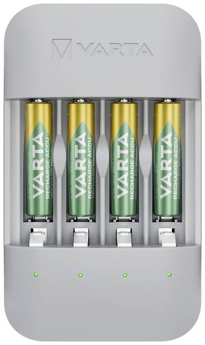 Varta Eco Charger Pro Rundzellen-Ladegerät NiMH Micro (AAA), Mignon (AA) von Varta