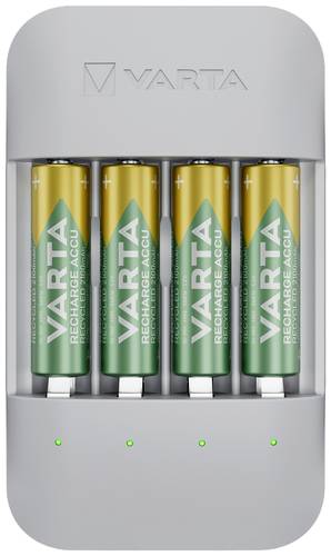 Varta Eco Charger Pro Rundzellen-Ladegerät NiMH Micro (AAA), Mignon (AA) von Varta