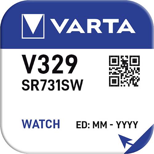 Varta Knopfzelle 329 1.55V 37 mAh Silberoxid SILVER Coin V329/SR731 NaBli 1 von Varta