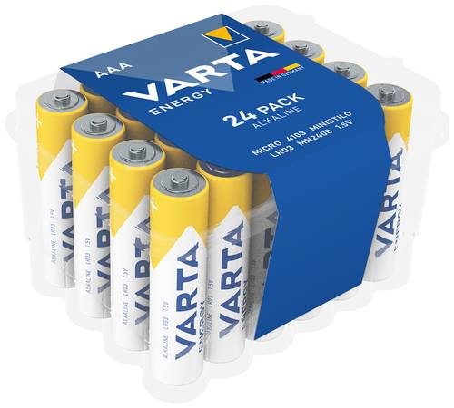 Varta Energy AAA CVP 24 Micro (AAA)-Batterie Alkali-Mangan 1.5V 24St. von Varta