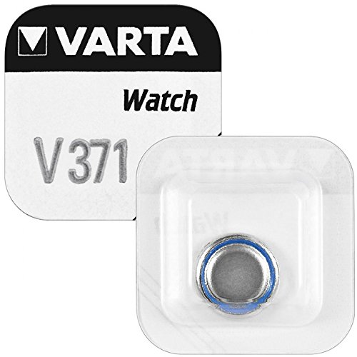Varta Knopfzelle Silberoxid - Uhrenbatterien 1 Stück Blister - (V371/SR69) von Varta