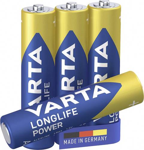 Varta Longlife LR03 Micro (AAA)-Batterie Alkali-Mangan 1200 mAh 1.5V 4St. von Varta