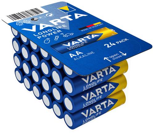 Varta LONGLIFE Power AA Big Box 24 Mignon (AA)-Batterie Alkali-Mangan 1.5V 24St. von Varta