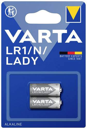 Varta ALKALINE Spec..LR1/N/Lady Bli2 Lady (N)-Batterie Alkali-Mangan 850 mAh 1.5V 2St. von Varta
