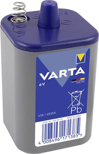 Varta PROFESSIONAL 430 Z/C 4R25X Spezial-Batterie 4R25 Federkontakt Zink-Kohle 6V 7500 mAh 1St. von Varta