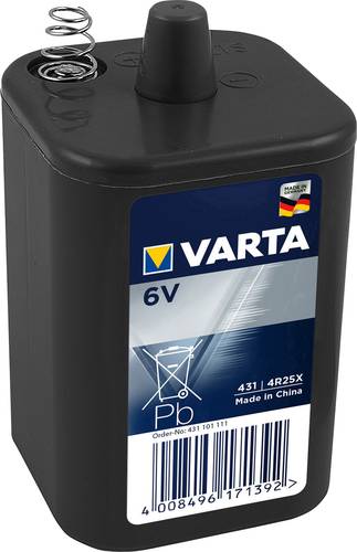 Varta PROFESSIONAL 431 Z/K 4R25X Spezial-Batterie 4R25 Federkontakt Zink-Kohle 6V 8500 mAh 1St. von Varta