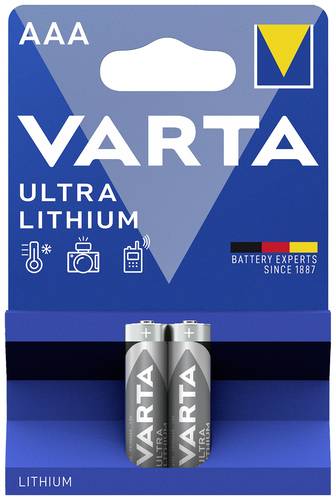 Varta LITHIUM AAA Bli 2 Micro (AAA)-Batterie Lithium 1100 mAh 1.5V 2St. von Varta