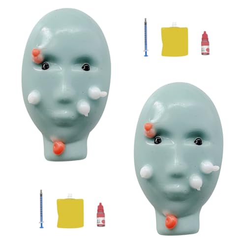 Pickel Ausdrücken Spiel, Squishy Pickel Ausdrücken Spielzeug, lustig Pimple Popper Toy with Filler Tools, Squeeze Toy wiederaufbar, Ekelhaft Antistress Spielzeug, für Stressabbau (A*2) von Vartegas