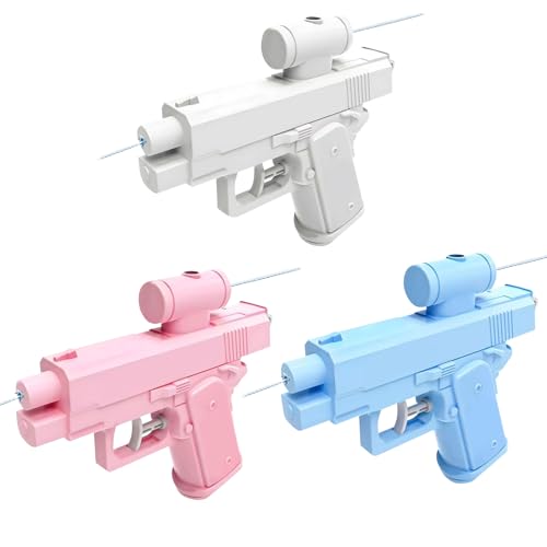 Prank Reverse Wasserpistole, klein Prank Water Gun von Vorne/Hinten Sprühen, Wasserpistole für Kinder Erwachsen, lustig Wasserspritzpistole, für Sommer Poolparty mit Freunde/Familie (Set A) von Vartegas
