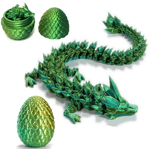 3D-gedrucktes Drachenei, mysteriöser Kristalldrache, Fidget-Spielzeug, beweglicher Drache, Heim-Schreibtisch-Dekoration, Oster-Überraschung, Dinosaurier-Eier, Erwachsene, Fidget-Spielzeug für 3D-gedrucktes Drachenei, mysteriöser Kristalldrache, Fidget-Spielzeug, beweglicher Drache, Heim-Schreibtisch-Dekoration, Oster-Überraschung, Dinosaurier-Eier, Erwachsene, Fidget-Spielzeug für von Varuotu