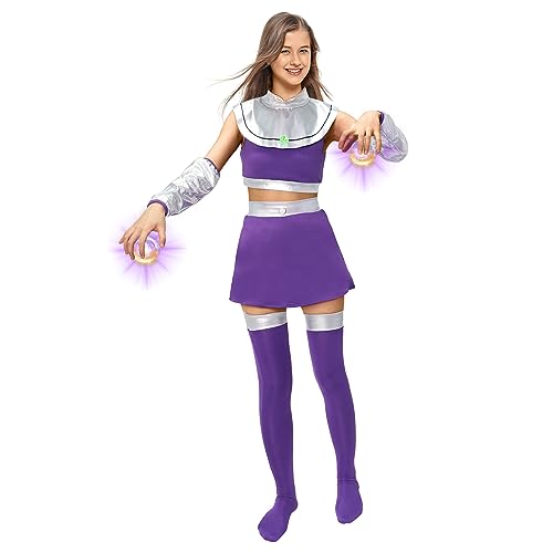 Varuotu Halloween Sternenfeuer Kostüm 6 Stück Lila Koriand'R Prinzessin Halloween Sternenfeuer Cosplay Outfit Frauen Party Maskerade Requisite Varuotu Halloween Sternenfeuer Kostüm 6 Stück Lila Koriand'R Prinzessin Halloween Sternenfeuer Cosplay Outfit Frauen Party Maskerade Requisite von Varuotu