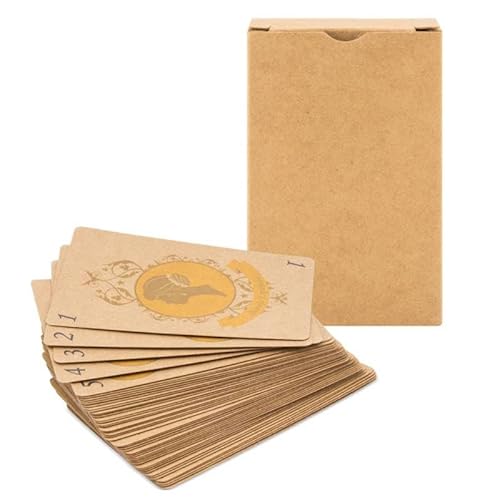 Set mit 20 spanischen Kartendecks aus recyceltem Kraftpapier, umweltfreundlich, nachhaltig, Geschäftsgeschenke, Hochzeiten, Gäste, Geburtstage von Vasara
