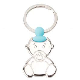 Vasara 24 Schlüsselanhänger für Babys, Schnuller, blau von Vasara