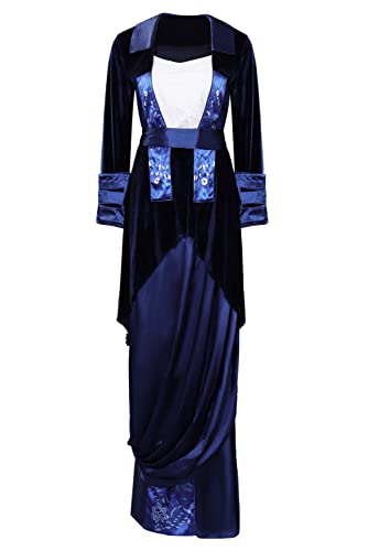 Vasojot Titanic Rosenkleid, Kostüm für Erwachsene, Damen, Rose, Cosplay-Kostüm, Halloween, Party, Cosplay, Rosen-Outfits, Größe S von Vasojot