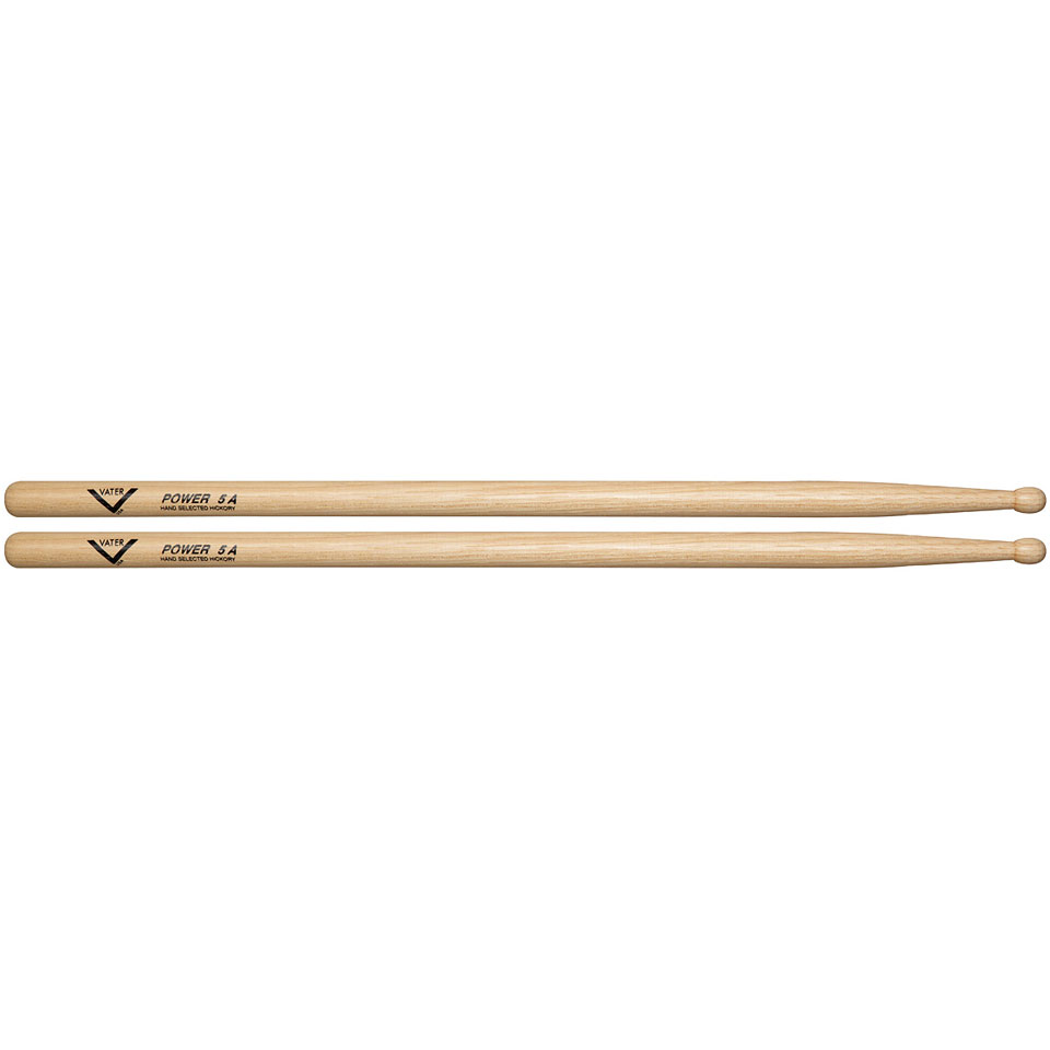 Vater American Hickory VHP5AW Power 5A (Wood) Drumsticks von Vater