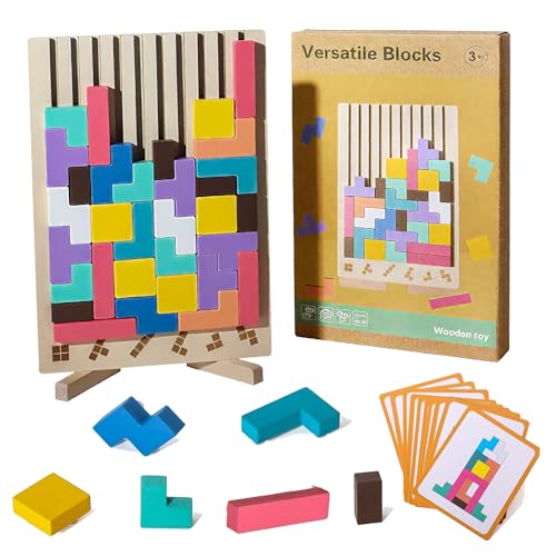 Holzpuzzle Tetris, Lernspielzeug, Montessori-Spiele 3 4 5 6 Jahre Holzpuzzle Tetris, Lernspielzeug, Montessori-Spiele 3 4 5 6 Jahre von Vauki