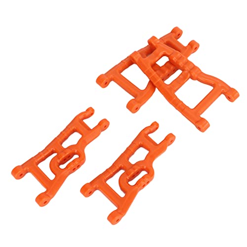 Vcedas RC Vorder- und Hinterradaufhängungsarm-Set, Schwingenhalterung für Rustler Stampede Slash 1/10 2WD RC-Autos (Orange) von Vcedas