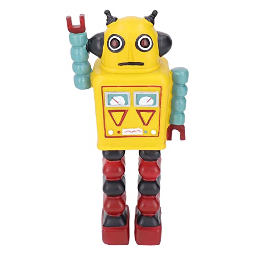 Vcedas Roboter-Figur, Amerikanischer Stil, Retro, Klassisches Harz, Cartoon-Roboter, Modell, Spielzeug, Ornament, Heimhandwerk, Dekoration von Vcedas