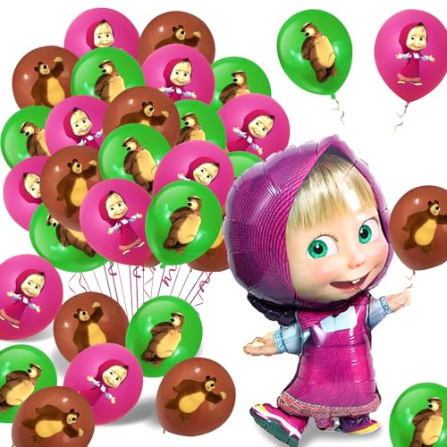 37 Stück Mascha Ballons, Mascha Geburtstag Deko, Mascha Geburtstag Luftballons, Party Decoration Mädchen, Folienballons, Mascha Helium Ballons, Party Supplies Kindergeburtstage 37 Stück Mascha Ballons, Mascha Geburtstag Deko, Mascha Geburtstag Luftballons, Party Decoration Mädchen, Folienballons, Mascha Helium Ballons, Party Supplies Kindergeburtstage von Vckjljid