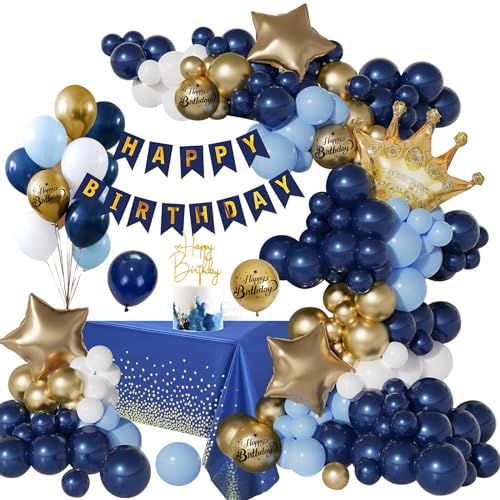 Geburtstag Deko Marineblaues Gold, Geburtstag Mann Frauen Geburtstagdeko Marineblaues Gold, Happy Birthday Girlande Ballon Deko, Deko Geburtstag Luftballons, Birthday Party Decorations Geburtstag Deko Marineblaues Gold, Geburtstag Mann Frauen Geburtstagdeko Marineblaues Gold, Happy Birthday Girlande Ballon Deko, Deko Geburtstag Luftballons, Birthday Party Decorations von Vcumter