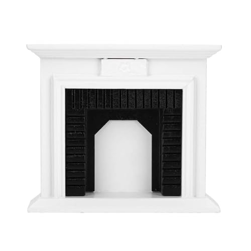 Dollhouses Möbelspielzeug 1:12 Skala Dollhouses Miniaturmöbel Schwarze Weiße Kamine Dollhouses Decors Accessoire von Vdaxvme