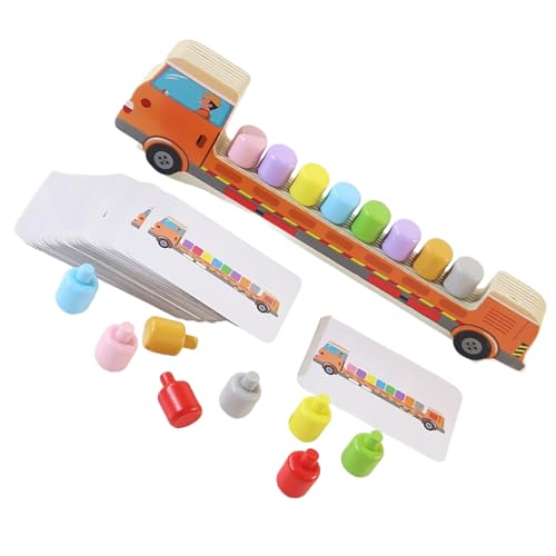 Hölzerne Puzzle Farb Matching Board Spielzeug Für Kinder Mit Cartoon Basis Und Fragekarte Für Kleinkind Handkoordination Hölzerne Puzzle Farb Matching Board Spielzeug Für Kinder Mit Cartoon Basis Und Fragekarte Für Kleinkind Handkoordination von Vdaxvme