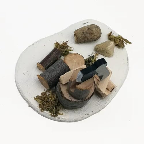 Holzpuppenhäuser Holzhackungsszene Dollhouses Dekorationen Accessoires 1:12 Puppenhäuser Miniaturgarten Ornamente Holzpuppenhäuser Holzhackungsszene Dollhouses Dekorationen Accessoires 1:12 Puppenhäuser Miniaturgarten Ornamente von Vdaxvme