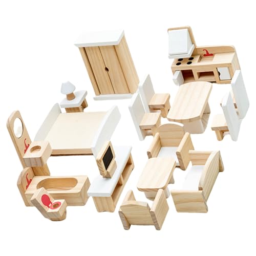 Holzpuppenhouses Möbel Mit Puppen Und Realistischer Raumszene Display Accessoires Für Kinder Rollenspiele Holzpuppenhouses Möbel Mit Puppen Und Realistischer Raumszene Display Accessoires Für Kinder Rollenspiele von Vdaxvme