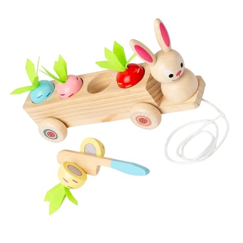 Kreativ 2 In 1 Holz Ziehen Entlang Kaninchen Und Karotten Picking Spiel Für Kinder Die Die Koordination Und Die Kognitiven Fähigkeiten Verbessern Kreativ 2 In 1 Holz Ziehen Entlang Kaninchen Und Karotten Picking Spiel Für Kinder Die Die Koordination Und Die Kognitiven Fähigkeiten Verbessern von Vdaxvme