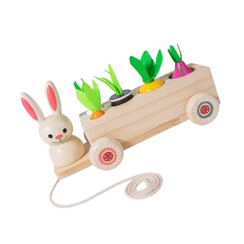 Kreativ 2 In 1 Holz Ziehen Entlang Kaninchen Und Karotten Picking Spiel Für Kinder Die Die Koordination Und Die Kognitiven Fähigkeiten Verbessern Kreativ 2 In 1 Holz Ziehen Entlang Kaninchen Und Karotten Picking Spiel Für Kinder Die Die Koordination Und Die Kognitiven Fähigkeiten Verbessern von Vdaxvme