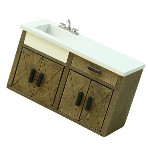 Küchenschrank Schränke Miniaturmöbel Modell Dolls Häuser Küchenzubehör Realistische Spielset 1:12 Küchenschrank Schränke Miniaturmöbel Modell Dolls Häuser Küchenzubehör Realistische Spielset 1:12 von Vdaxvme