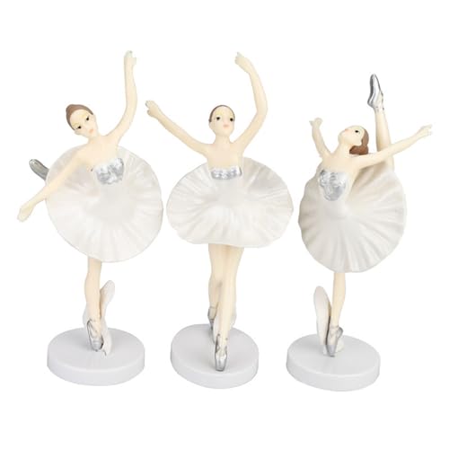 Magische Ballerinas, Kuchendekoration, Ballerinas, Thema, Geburtstagsparty, tanzende Ballerinas, Mädchen-Figur, 3 Stück Magische Ballerinas, Kuchendekoration, Ballerinas, Thema, Geburtstagsparty, tanzende Ballerinas, Mädchen-Figur, 3 Stück von Vdaxvme