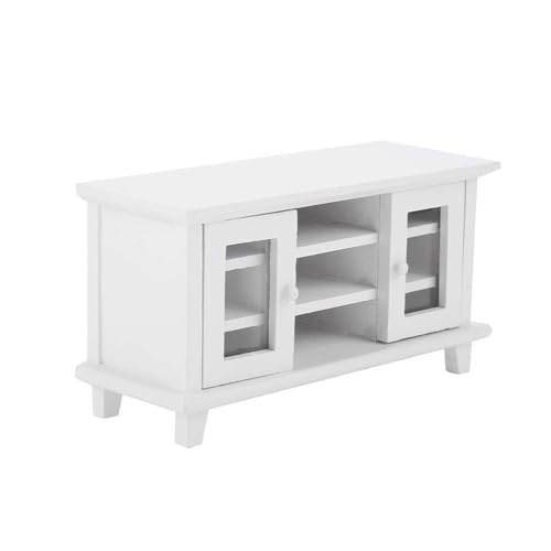 Mehrzweckpuppenhäuser 1 12 Miniaturstallie Holz TVS Schrank Mit Doppel Tür Designs Für Realistische Dekoration Mehrzweckpuppenhäuser 1 12 Miniaturstallie Holz TVS Schrank Mit Doppel Tür Designs Für Realistische Dekoration von Vdaxvme