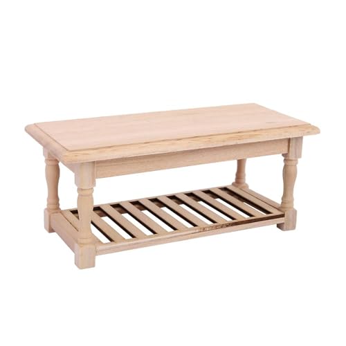 Miniaturen Robuster Holztisch Für Dollhouses Dekoration Und Rollenspielzeug Für Mädchen In 1 12 Maßstab Täglich Casual Use Miniaturen Robuster Holztisch Für Dollhouses Dekoration Und Rollenspielzeug Für Mädchen In 1 12 Maßstab Täglich Casual Use von Vdaxvme
